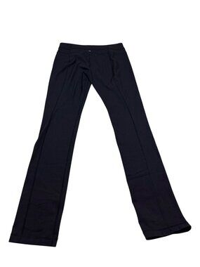 Lululemon Womens Black Straight Leg Yoga Pant 10 Ap.  33” Inseam Stretch (OO735)